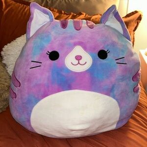 Eloise the Cat purple Tie Dye 16 inch Squishmallow